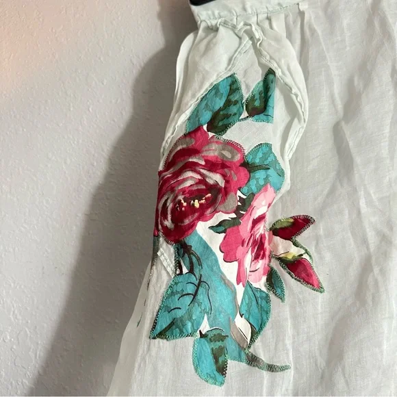 Vintage 50s Apron Skirt, Cottagecore, Coastal Grandma, OSFM - Picture 2 of 5